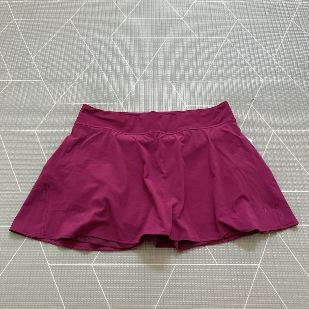 NEW Lululemon Lightweight High Rise Tennis Skirt 12‎ Magenta Smoke LW8AK7S
